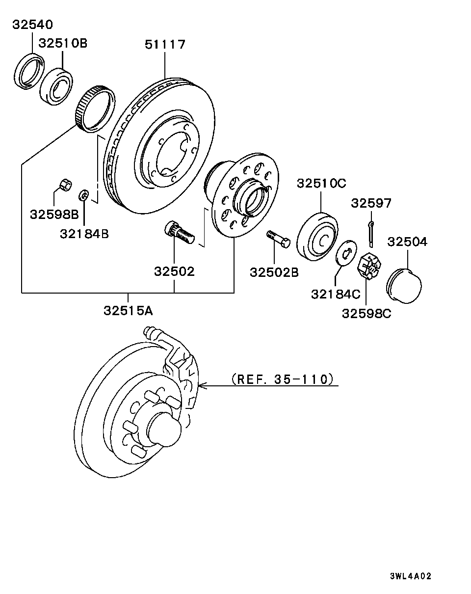 Chrysler MB633086 - Pyöränlaakeri inparts.fi