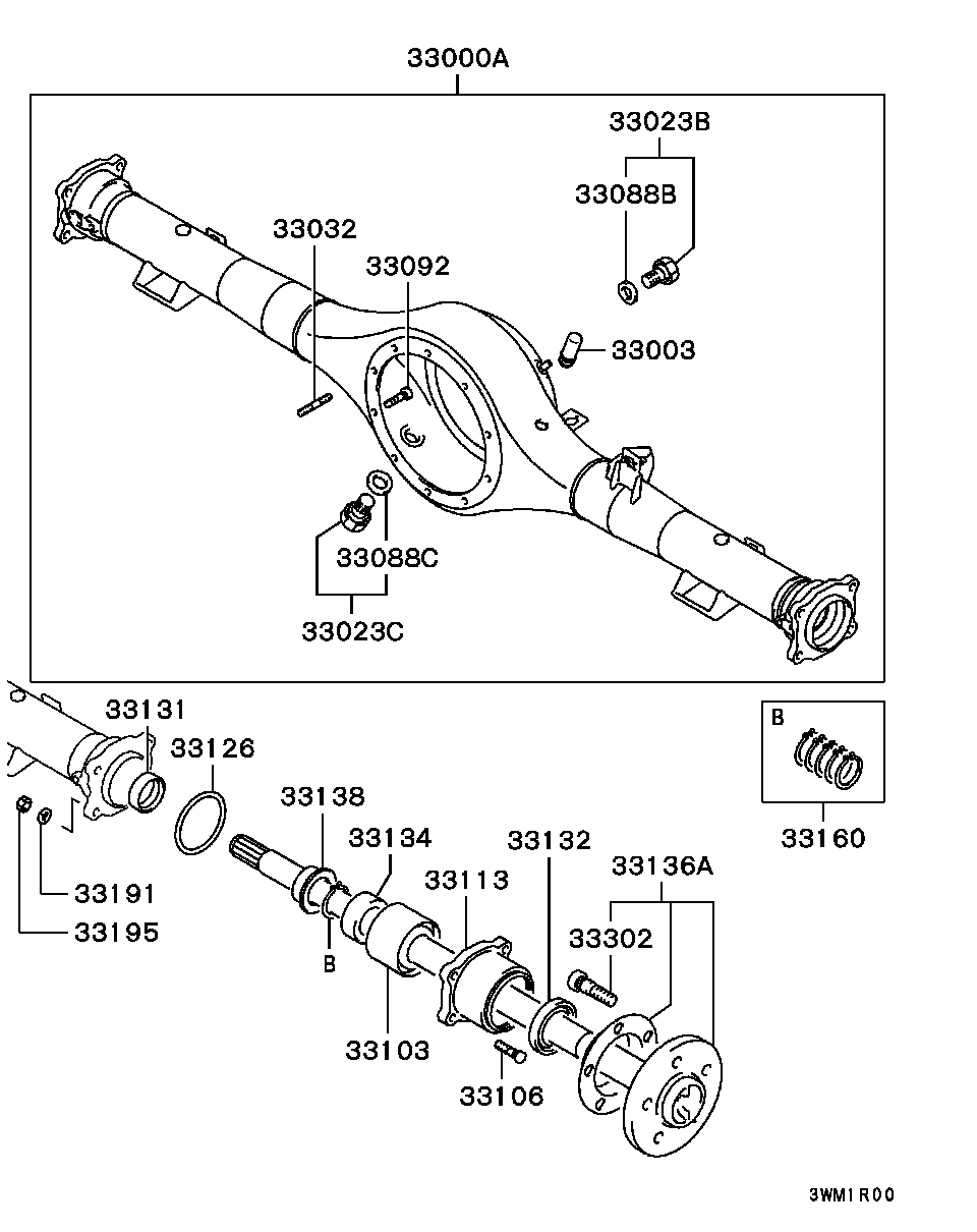 Mitsubishi MB664448 - Pyöränlaakerisarja inparts.fi