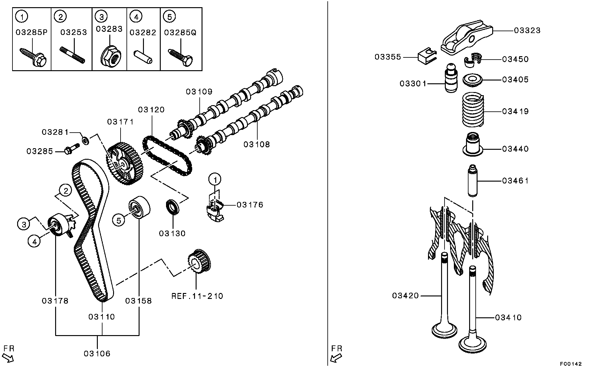 Mitsubishi MN982142 - Imuventtiili inparts.fi