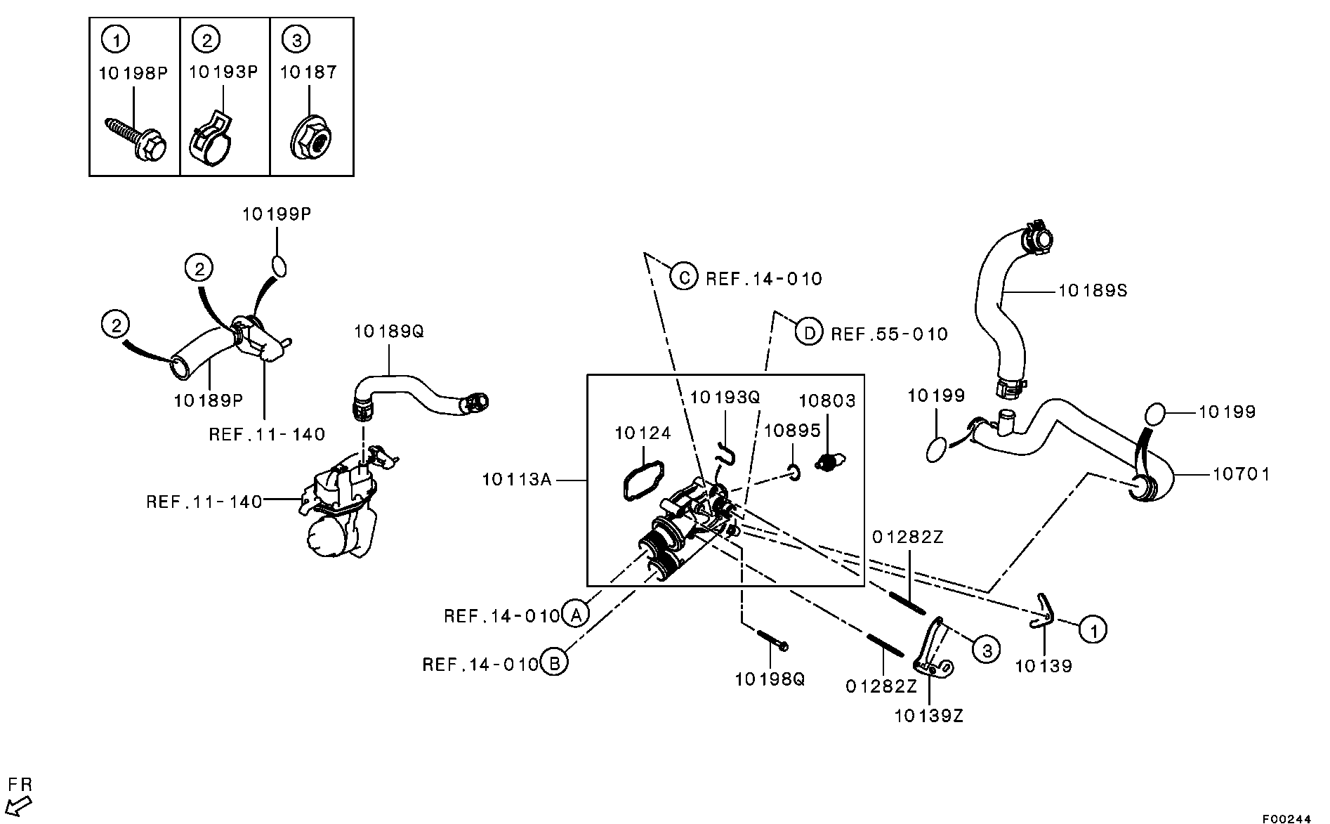 Mitsubishi MN982198 - Termostaatti, jäähdytysneste inparts.fi