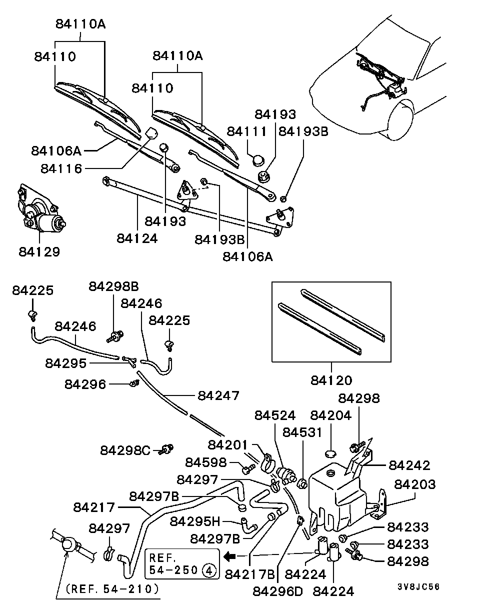 Mitsubishi MB859050 - Pyyhkijänsulka inparts.fi