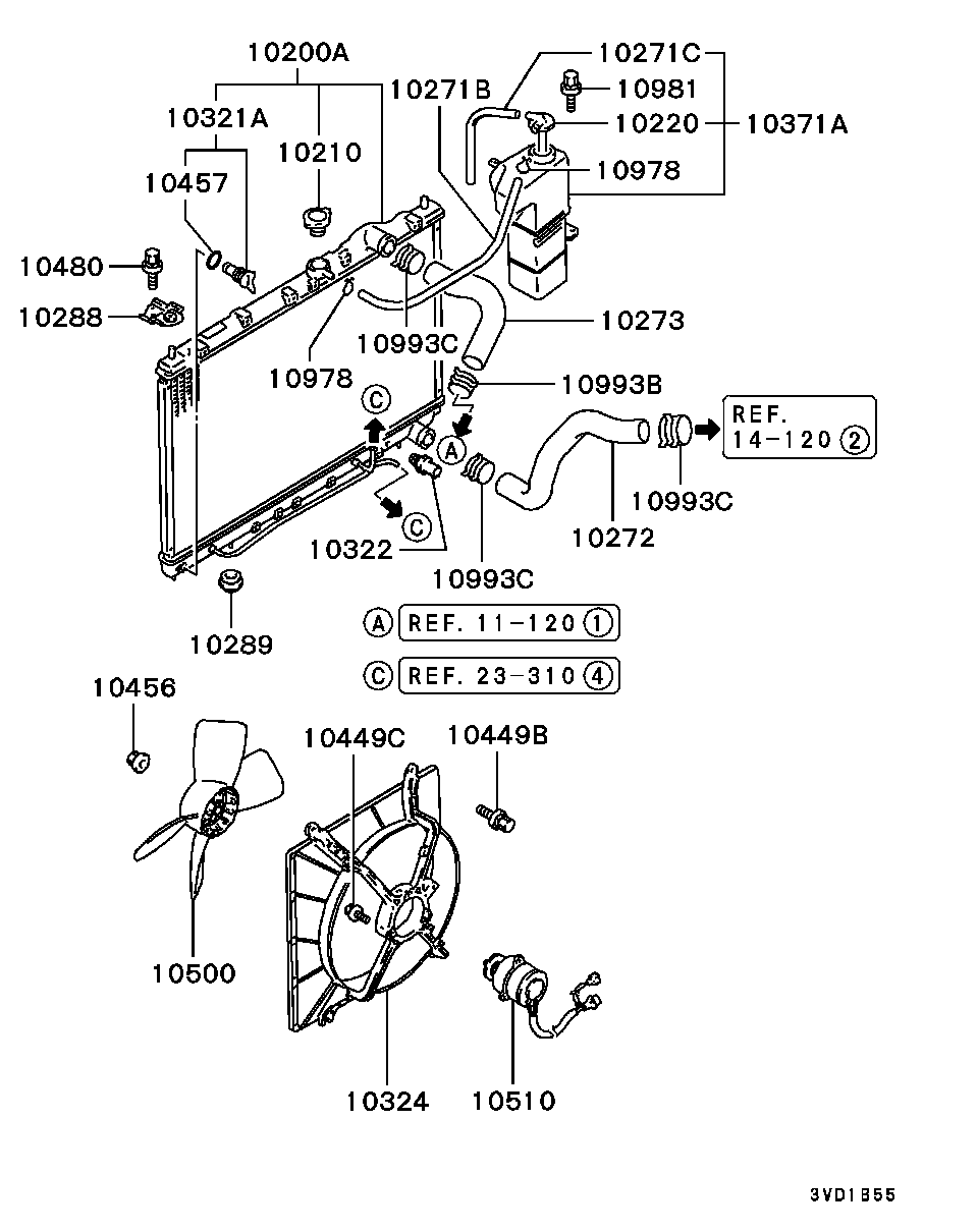 Mitsubishi MB660667 - Korkki, jäähdytin inparts.fi