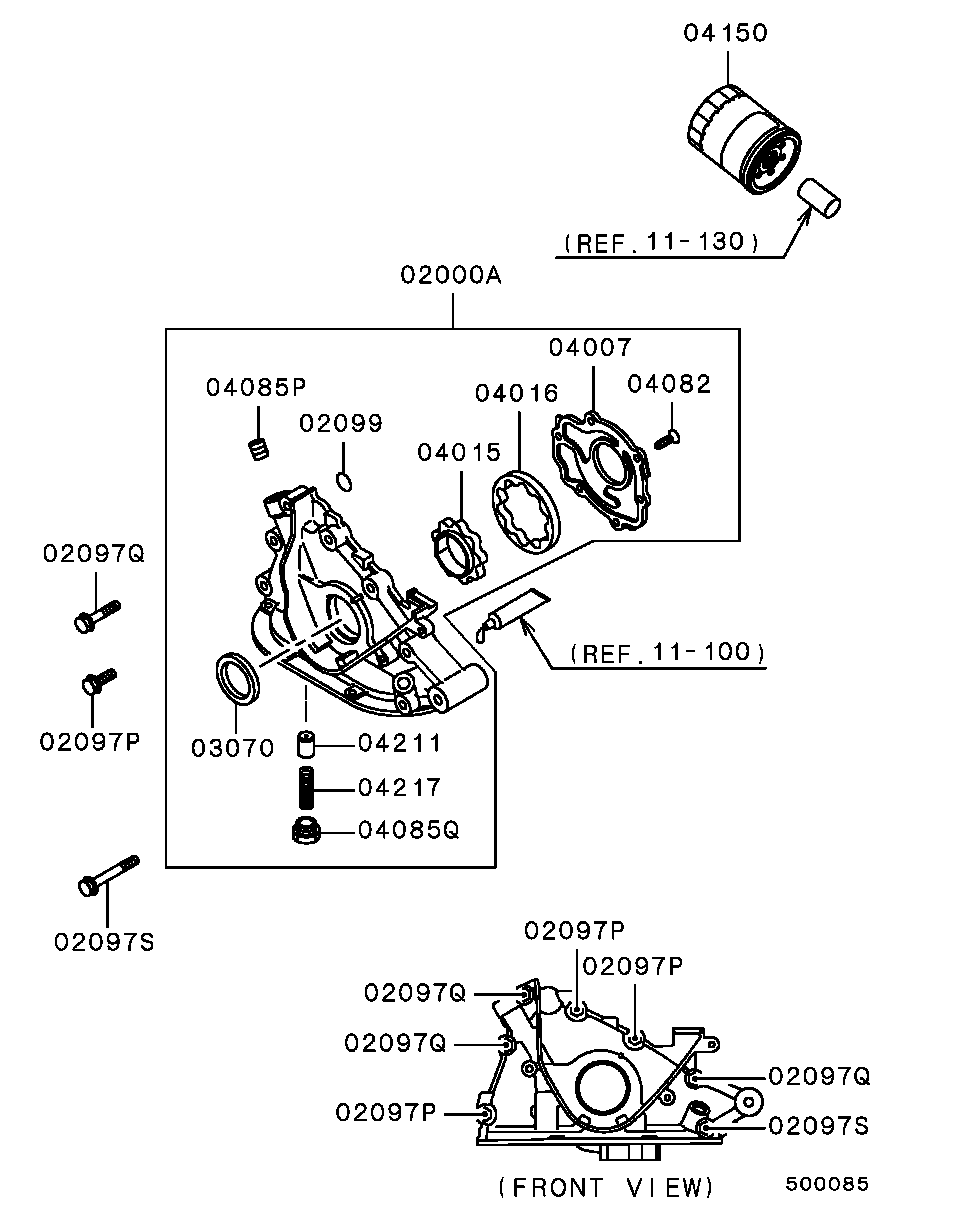 Mitsubishi MD168055 - Akselitiiviste, kampiakseli inparts.fi