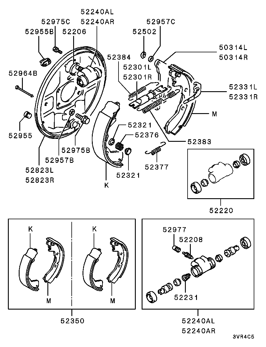 Mitsubishi MR128113 - Jarrukenkäsarja inparts.fi