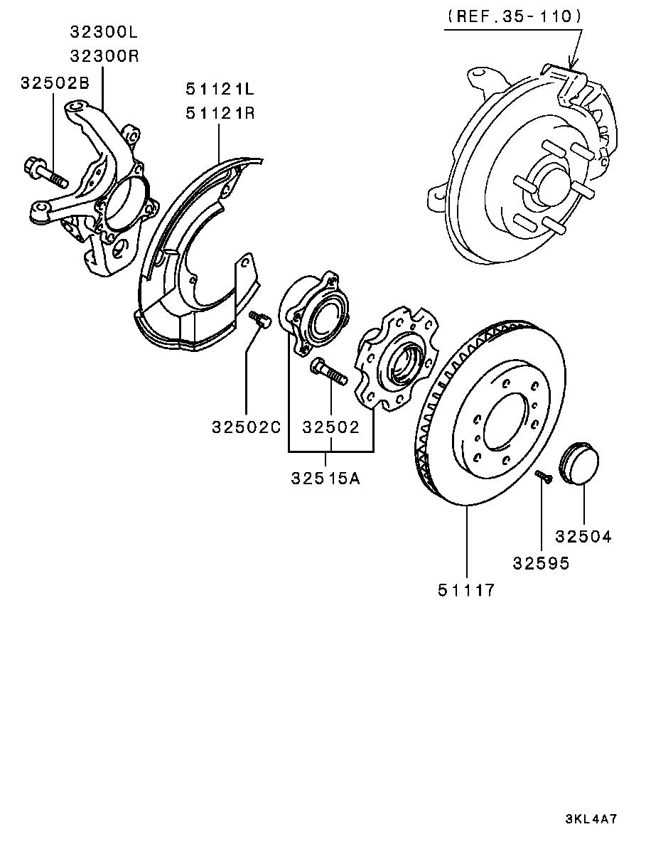 Mitsubishi MR407116 - Jarrulevy inparts.fi