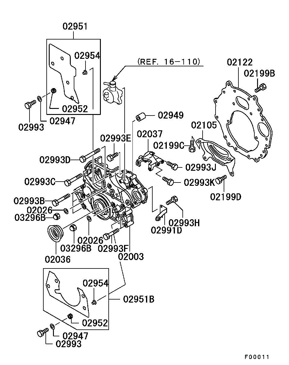 Mitsubishi ME202850 - Akselitiiviste, kampiakseli inparts.fi