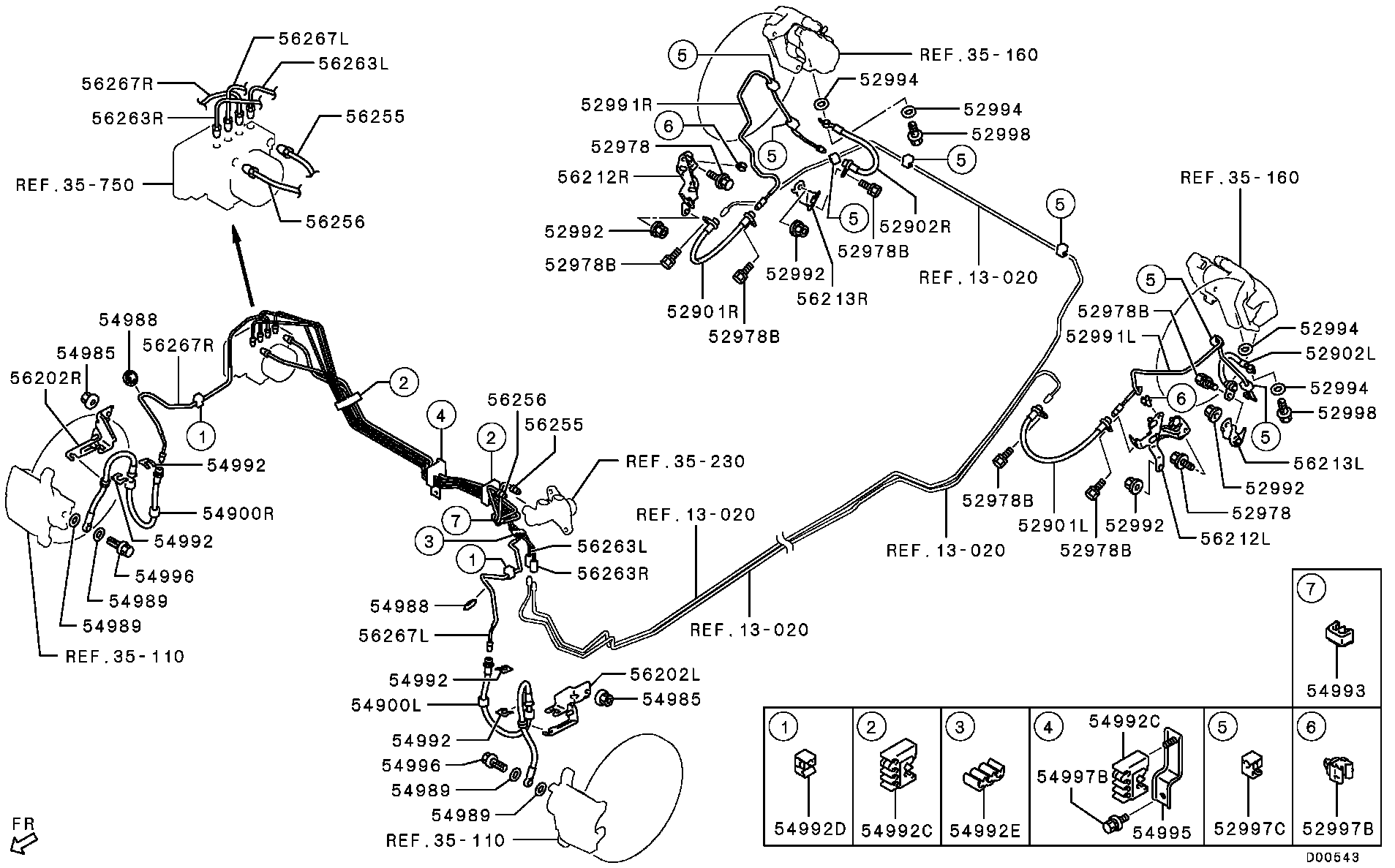 Mitsubishi 4650A708 - Jarruletku inparts.fi