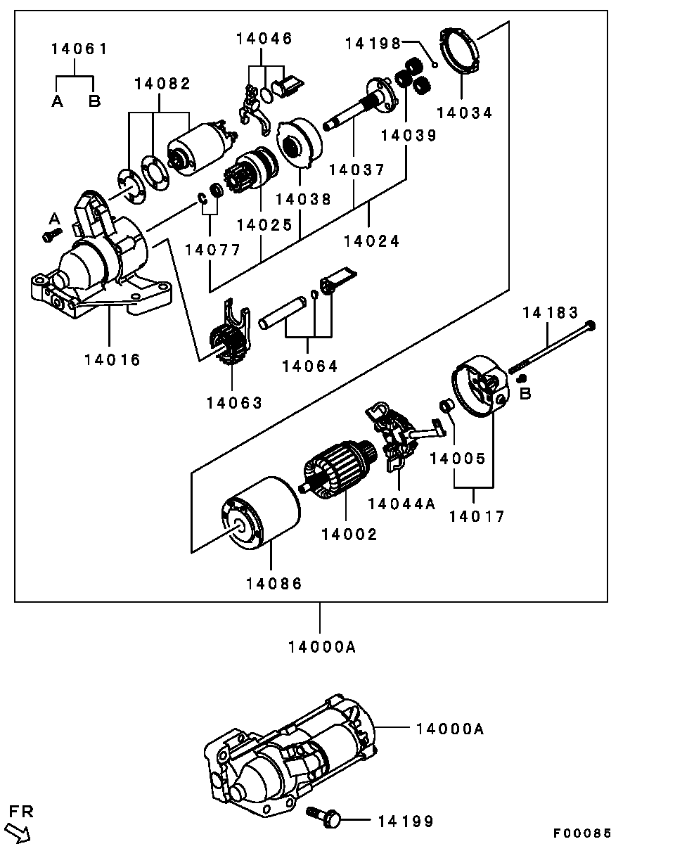 Mitsubishi MD619651 - GEAR,STARTER REDUCTION INTERNAL inparts.fi