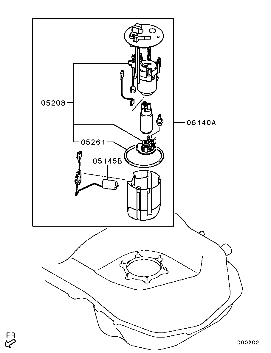 Mitsubishi 1770A046 - Polttoainesuodatin inparts.fi