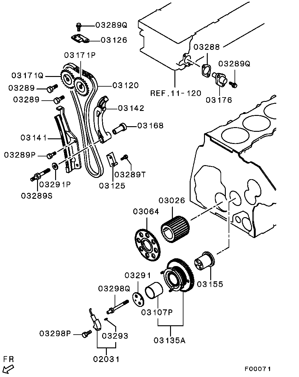 Mitsubishi ME229892 - Jakoketjusarja inparts.fi