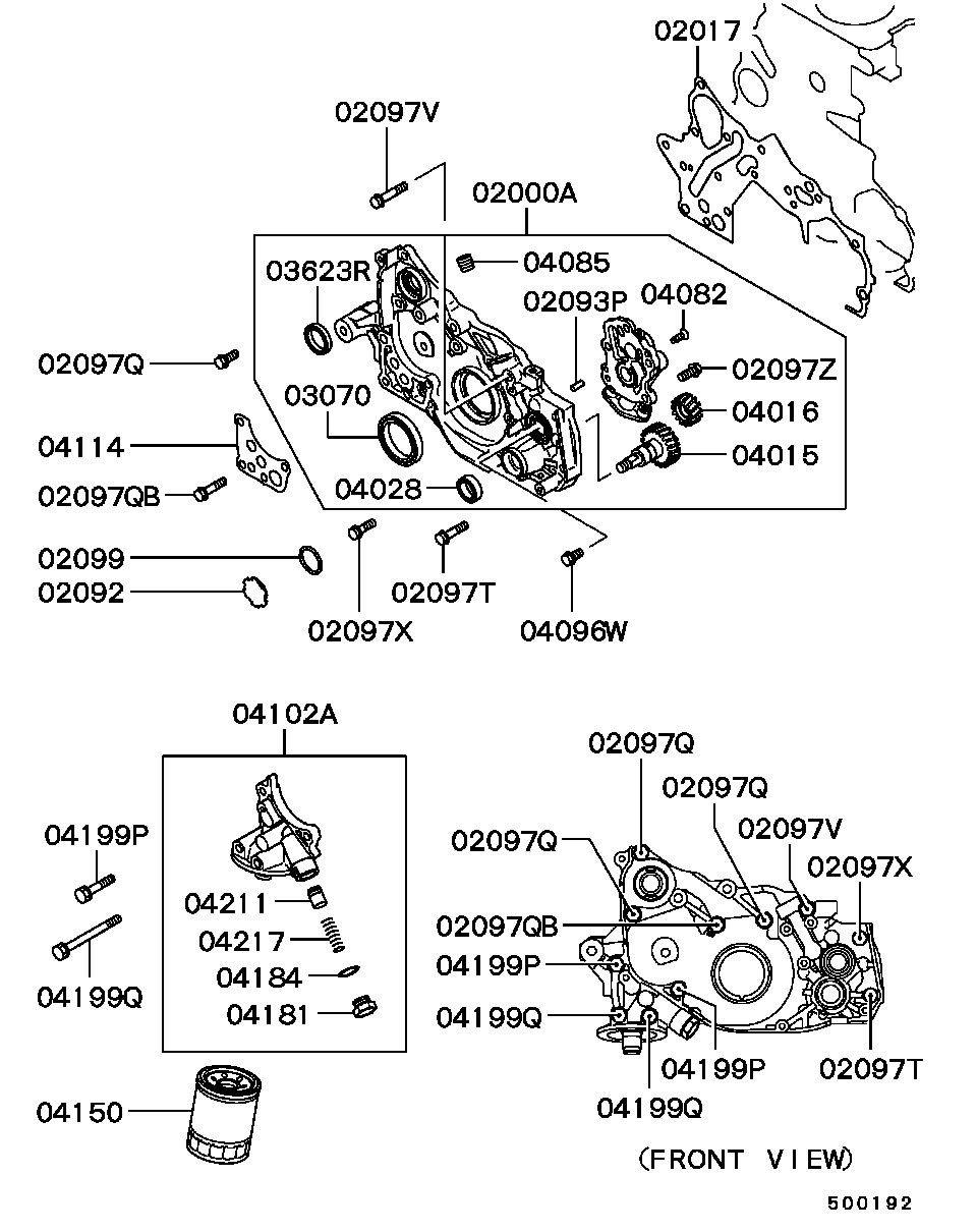 Mitsubishi MD041021 - Tiiviste, imusarja inparts.fi