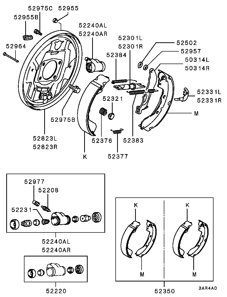 Mitsubishi MR129595 - Jarrusylinteri inparts.fi