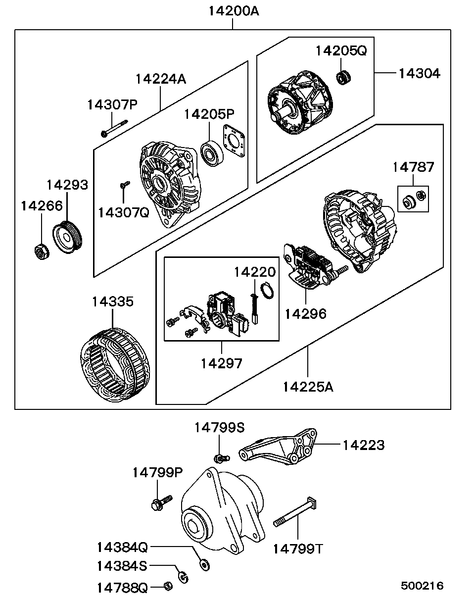 Mitsubishi MD619268 - Jänniteensäädin inparts.fi