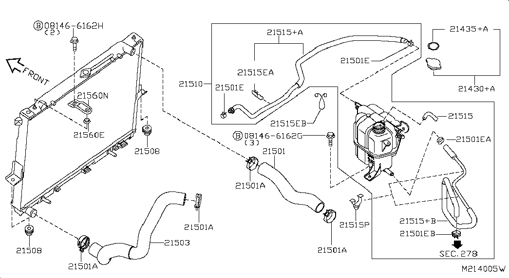 NISSAN 214302J600 - Korkki, jäähdytin inparts.fi