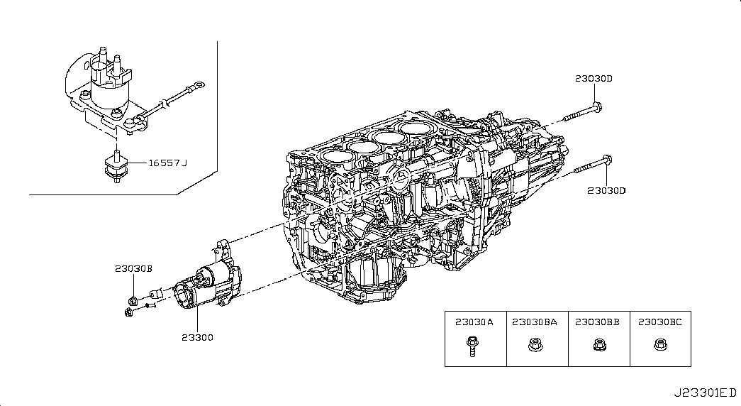 NISSAN 23300-00Q3D - Käynnistinmoottori inparts.fi