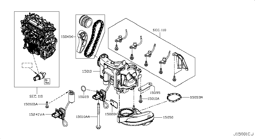 NISSAN 15041-00Q0H - CHAIN KIT-DRIVE,OIL PUMP inparts.fi