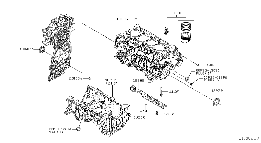 NISSAN 12279-00Q0E - SEAL-OIL,CRANKSHAFT REAR inparts.fi