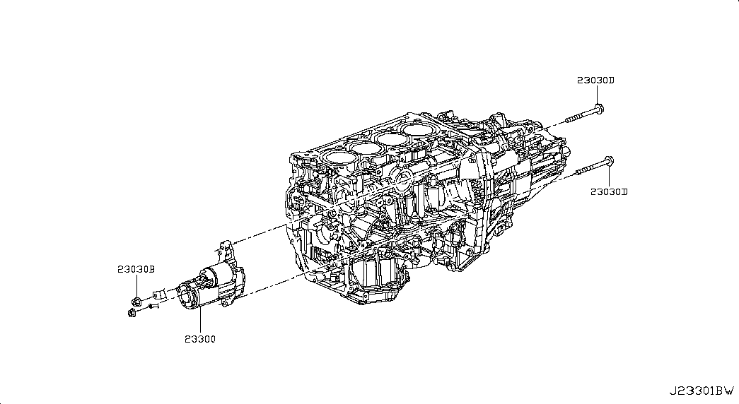 NISSAN 23300-00Q4B - Käynnistinmoottori inparts.fi