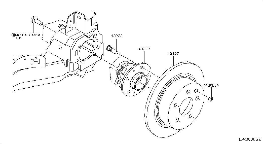 NISSAN 43206 4EA0B - Jarrulevy inparts.fi