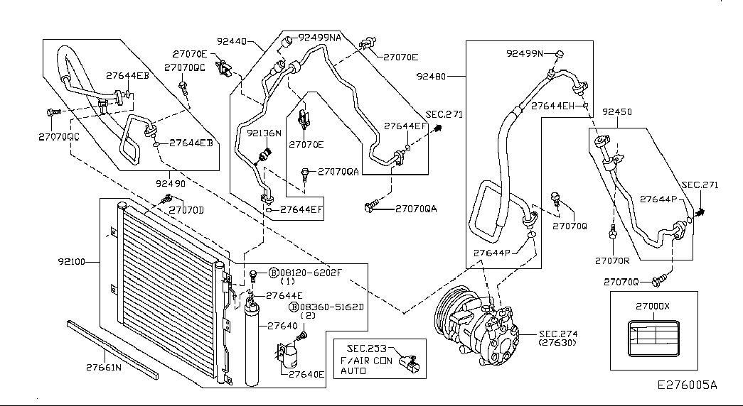 NISSAN 921311DA0A - Kuivain, ilmastointilaite inparts.fi