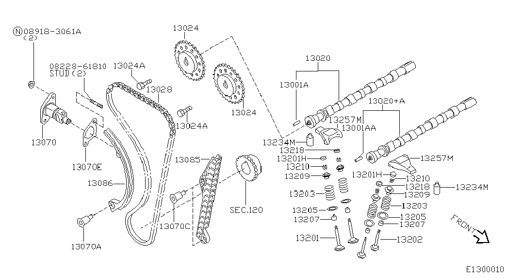 NISSAN 13085-9F500 - Jakoketjusarja inparts.fi