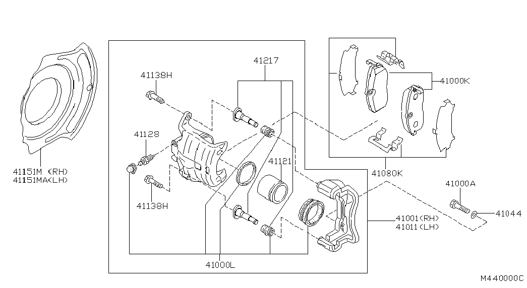 NISSAN 41060-4U126 - Jarrupala, levyjarru inparts.fi