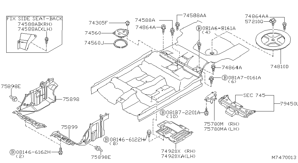 NISSAN 75893-4M400 - Moottorikoppa inparts.fi