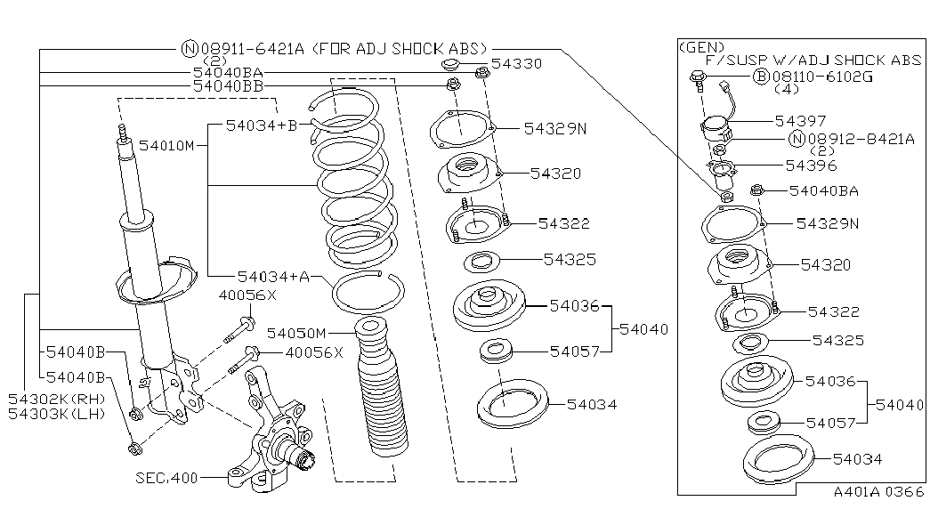 NISSAN 54050-0W002 - Suojus / palje, iskunvaimentaja inparts.fi