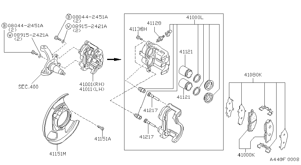 NISSAN 410602S790 - Jarrupala, levyjarru inparts.fi