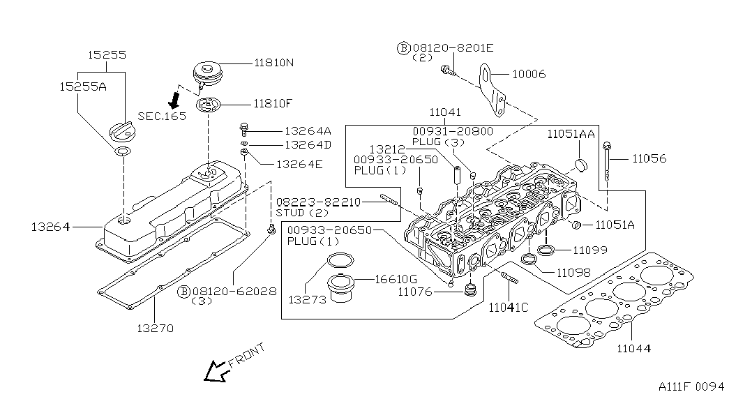 NISSAN 11044-87G01 - Tiiviste, sylinterikansi inparts.fi