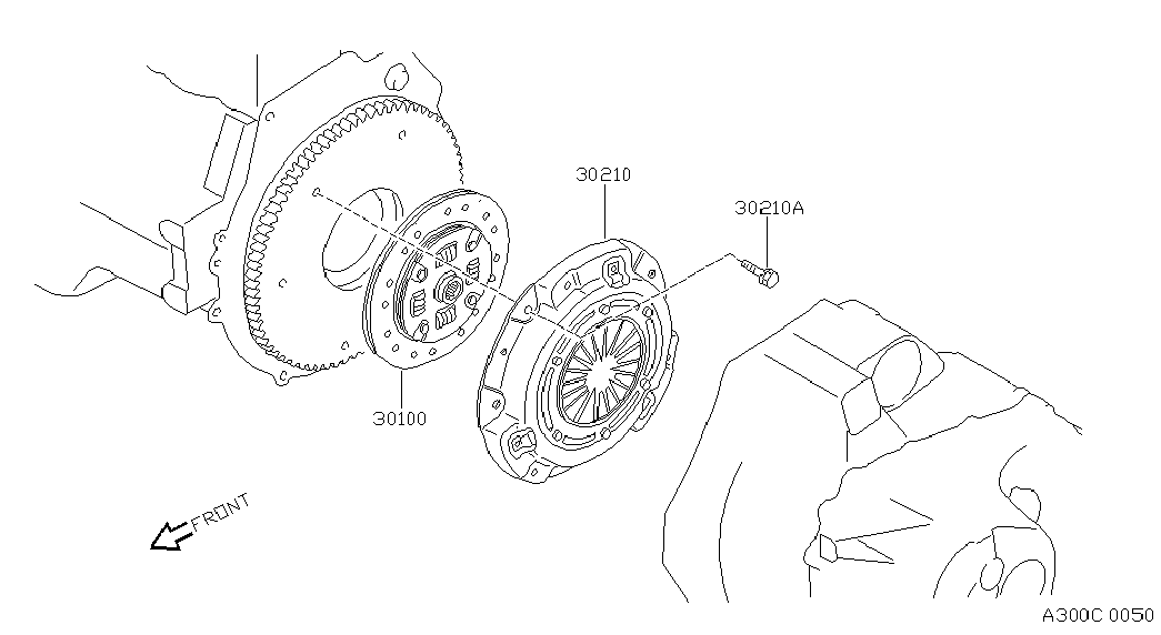 NISSAN 30210-01M00 - Kytkimen painelevy inparts.fi