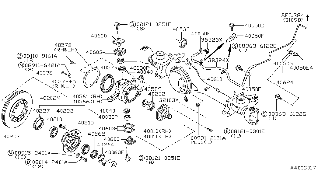 NISSAN 40227C8200 - Pyöränlaakerisarja inparts.fi