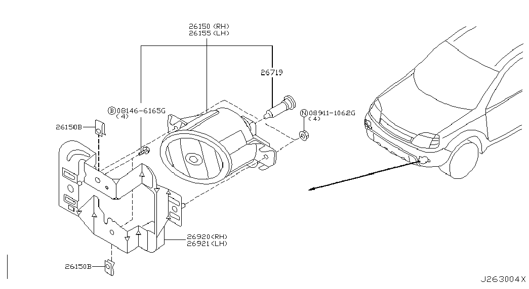 NISSAN 26155-89929 - Sumuvalo inparts.fi