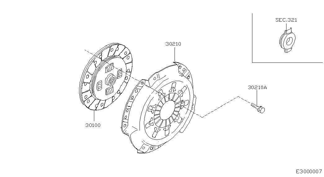 NISSAN 30100-2F205 - Kytkinlevy inparts.fi