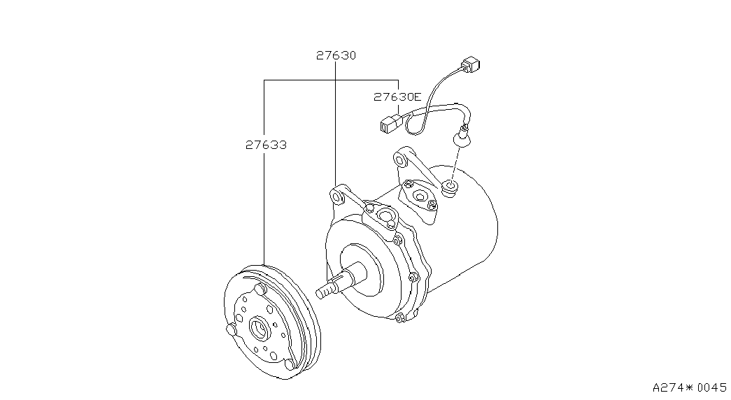 NISSAN 92600-01G15 - Kompressori, ilmastointilaite inparts.fi