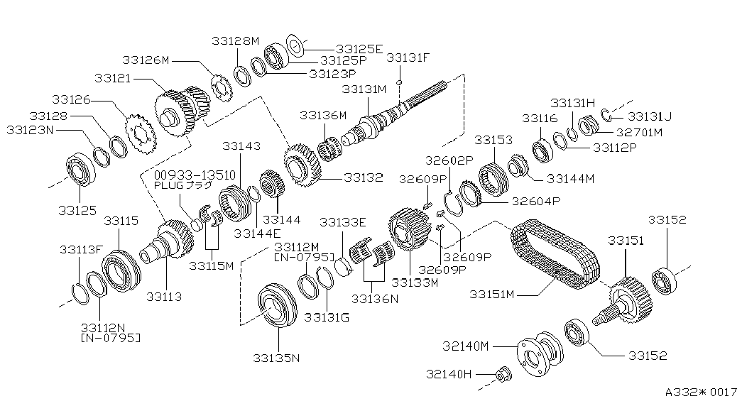 NISSAN 33119-33G00 - Pyöränlaakeri inparts.fi