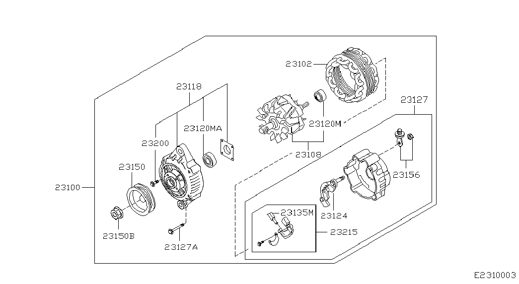 NISSAN 23100-4M510 - Laturi inparts.fi