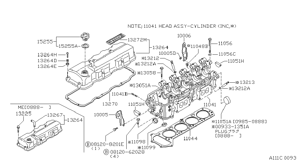 NISSAN 11044-10W02 - Tiiviste, sylinterikansi inparts.fi