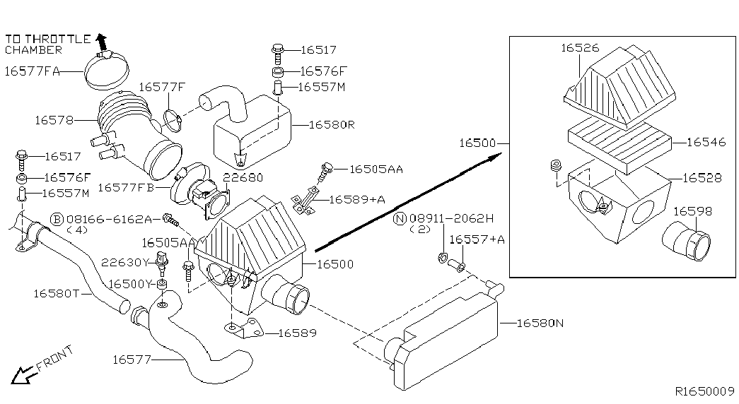 NISSAN 22680-7B000 - Ilmamassamittari inparts.fi