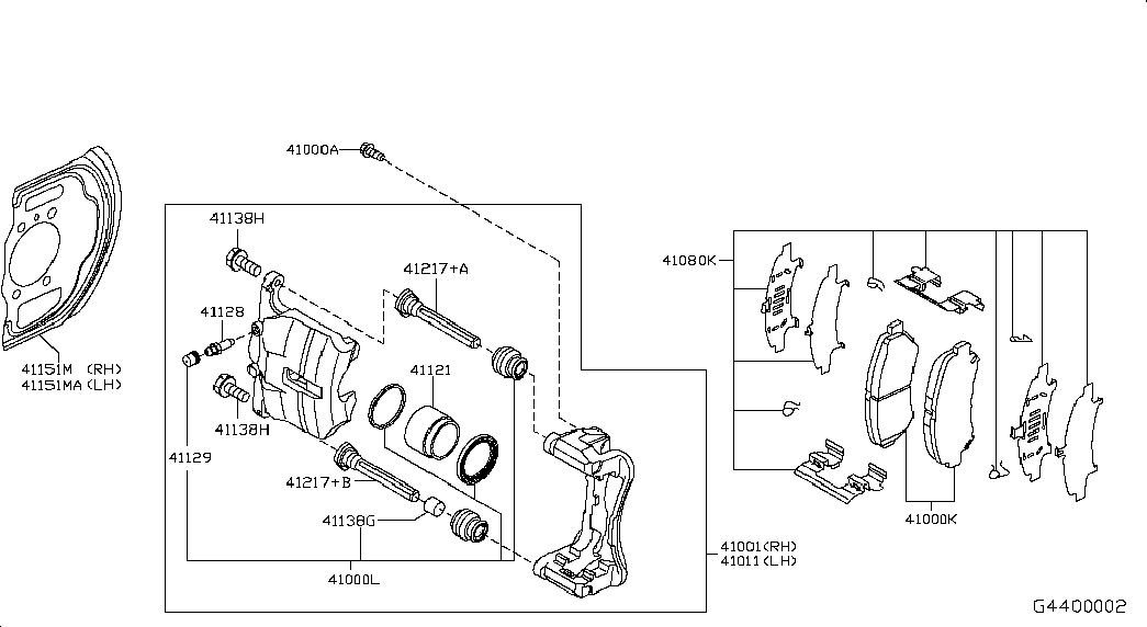 NISSAN D10604EA0A - Jarrupala, levyjarru inparts.fi