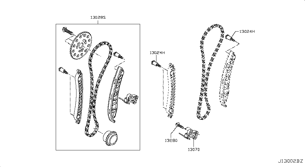 NISSAN 13028-00Q1D - Jakoketjusarja inparts.fi