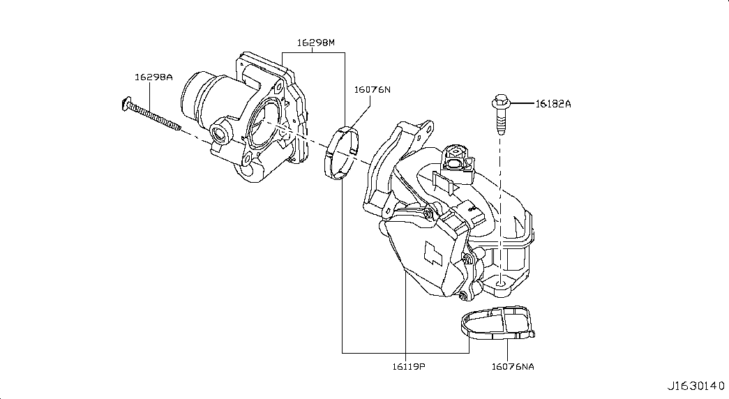 NISSAN 16076-00QAA - Tiiviste, imusarjan kotelo inparts.fi