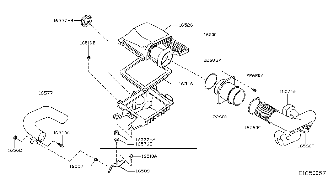 NISSAN 16546-3VD0A - Ilmansuodatin inparts.fi