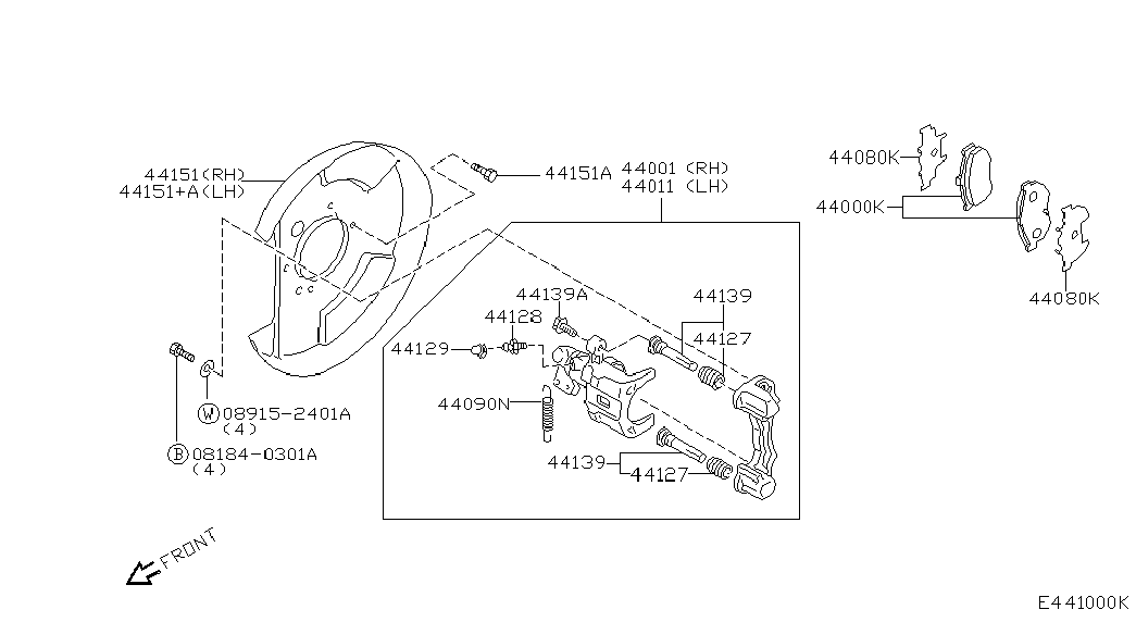 NISSAN 44001BM40A - Jarrusatula inparts.fi