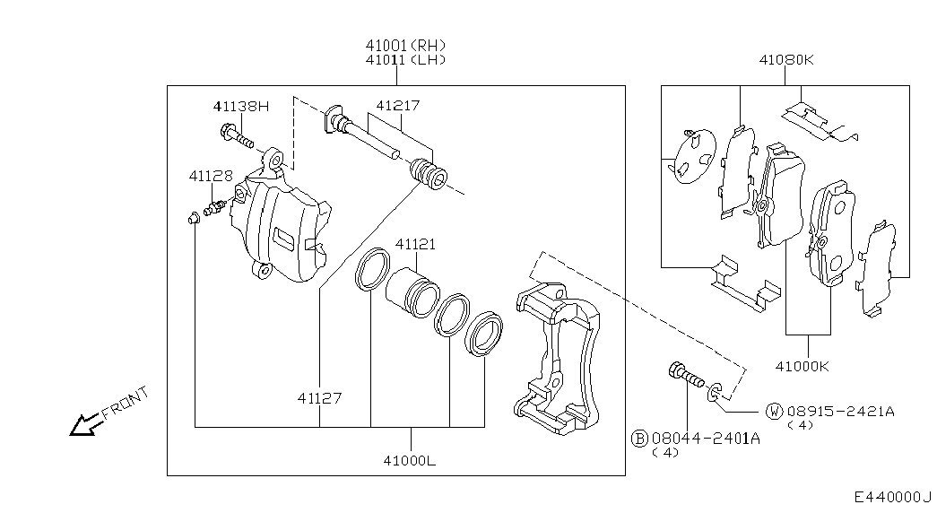 NISSAN 41060-BM525 - Jarrupala, levyjarru inparts.fi