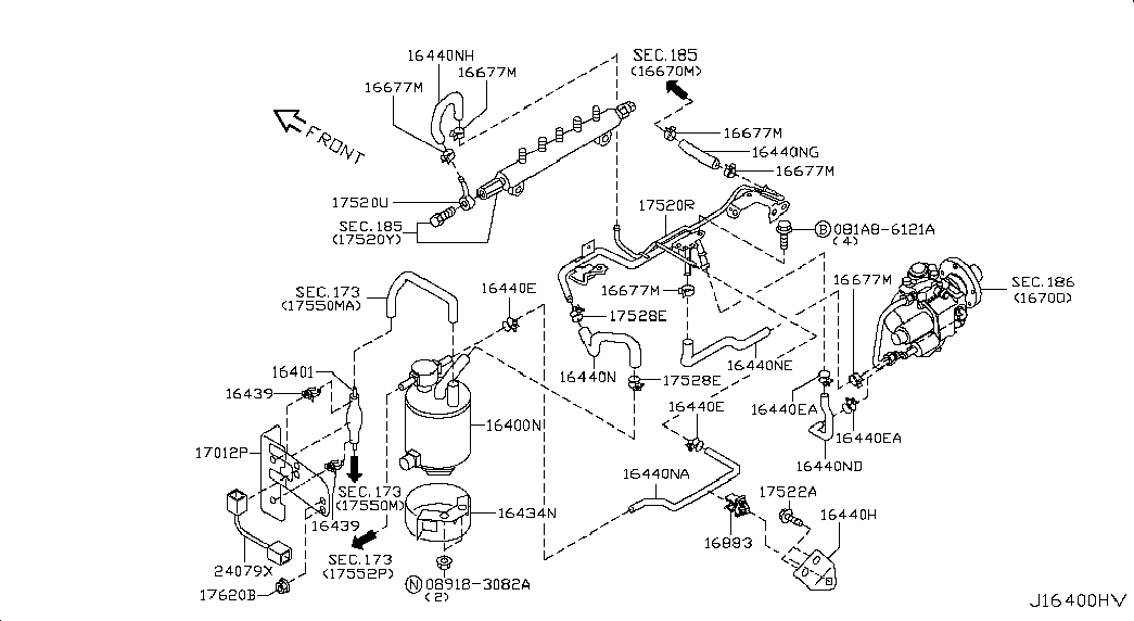 Suzuki 16400ES60A - Polttoainesuodatin inparts.fi