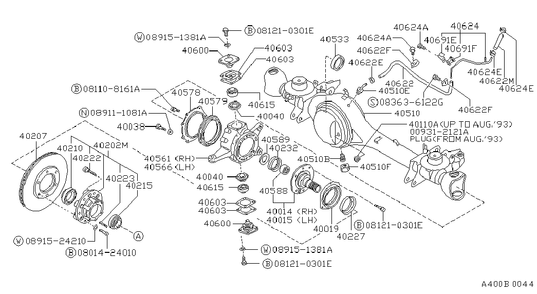 NISSAN 40588-C6000 - Pyöränlaakerisarja inparts.fi