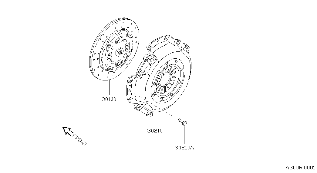 NISSAN 30100-22J03 - Kytkinlevy inparts.fi