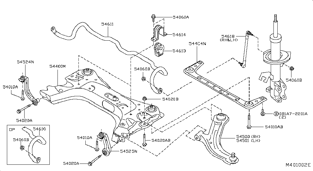 NISSAN 54500-JX31A - Tukivarsi, pyöräntuenta inparts.fi