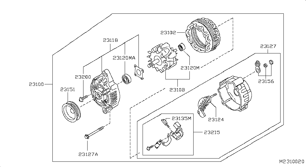 NISSAN 23100-EB31B - Laturi inparts.fi